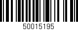 Código de barras (EAN, GTIN, SKU, ISBN): '50015195'