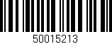 Código de barras (EAN, GTIN, SKU, ISBN): '50015213'