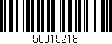 Código de barras (EAN, GTIN, SKU, ISBN): '50015218'