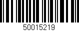 Código de barras (EAN, GTIN, SKU, ISBN): '50015219'
