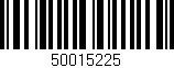 Código de barras (EAN, GTIN, SKU, ISBN): '50015225'