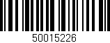 Código de barras (EAN, GTIN, SKU, ISBN): '50015226'