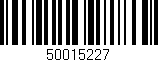 Código de barras (EAN, GTIN, SKU, ISBN): '50015227'