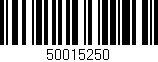 Código de barras (EAN, GTIN, SKU, ISBN): '50015250'