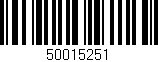 Código de barras (EAN, GTIN, SKU, ISBN): '50015251'