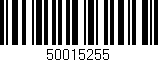 Código de barras (EAN, GTIN, SKU, ISBN): '50015255'