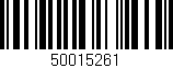 Código de barras (EAN, GTIN, SKU, ISBN): '50015261'