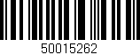 Código de barras (EAN, GTIN, SKU, ISBN): '50015262'