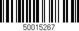 Código de barras (EAN, GTIN, SKU, ISBN): '50015267'