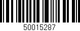Código de barras (EAN, GTIN, SKU, ISBN): '50015287'