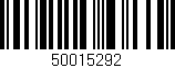 Código de barras (EAN, GTIN, SKU, ISBN): '50015292'