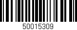 Código de barras (EAN, GTIN, SKU, ISBN): '50015309'