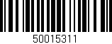 Código de barras (EAN, GTIN, SKU, ISBN): '50015311'