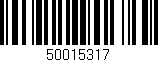 Código de barras (EAN, GTIN, SKU, ISBN): '50015317'