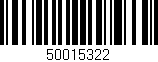 Código de barras (EAN, GTIN, SKU, ISBN): '50015322'