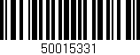 Código de barras (EAN, GTIN, SKU, ISBN): '50015331'