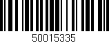 Código de barras (EAN, GTIN, SKU, ISBN): '50015335'