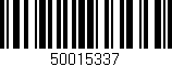 Código de barras (EAN, GTIN, SKU, ISBN): '50015337'