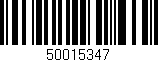 Código de barras (EAN, GTIN, SKU, ISBN): '50015347'