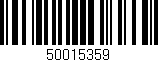 Código de barras (EAN, GTIN, SKU, ISBN): '50015359'