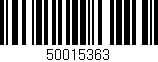 Código de barras (EAN, GTIN, SKU, ISBN): '50015363'