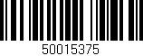 Código de barras (EAN, GTIN, SKU, ISBN): '50015375'