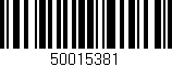 Código de barras (EAN, GTIN, SKU, ISBN): '50015381'