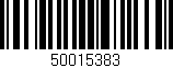 Código de barras (EAN, GTIN, SKU, ISBN): '50015383'