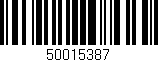 Código de barras (EAN, GTIN, SKU, ISBN): '50015387'