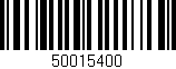 Código de barras (EAN, GTIN, SKU, ISBN): '50015400'