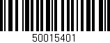 Código de barras (EAN, GTIN, SKU, ISBN): '50015401'