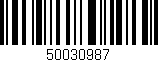 Código de barras (EAN, GTIN, SKU, ISBN): '50030987'