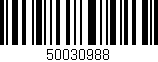 Código de barras (EAN, GTIN, SKU, ISBN): '50030988'