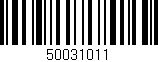Código de barras (EAN, GTIN, SKU, ISBN): '50031011'