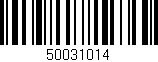 Código de barras (EAN, GTIN, SKU, ISBN): '50031014'