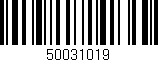 Código de barras (EAN, GTIN, SKU, ISBN): '50031019'