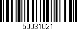 Código de barras (EAN, GTIN, SKU, ISBN): '50031021'