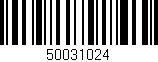 Código de barras (EAN, GTIN, SKU, ISBN): '50031024'