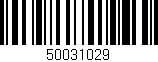 Código de barras (EAN, GTIN, SKU, ISBN): '50031029'