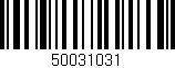 Código de barras (EAN, GTIN, SKU, ISBN): '50031031'