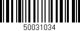 Código de barras (EAN, GTIN, SKU, ISBN): '50031034'