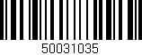 Código de barras (EAN, GTIN, SKU, ISBN): '50031035'