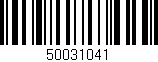 Código de barras (EAN, GTIN, SKU, ISBN): '50031041'