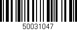 Código de barras (EAN, GTIN, SKU, ISBN): '50031047'