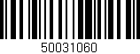 Código de barras (EAN, GTIN, SKU, ISBN): '50031060'