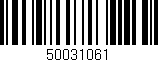Código de barras (EAN, GTIN, SKU, ISBN): '50031061'