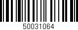 Código de barras (EAN, GTIN, SKU, ISBN): '50031064'