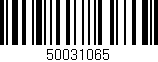 Código de barras (EAN, GTIN, SKU, ISBN): '50031065'