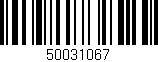Código de barras (EAN, GTIN, SKU, ISBN): '50031067'