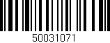 Código de barras (EAN, GTIN, SKU, ISBN): '50031071'